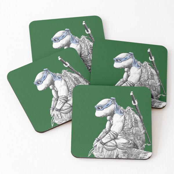 Item preview, Teenage Mutant Ninja Turtles - Leonardo B&W designed and sold by JebMiao_Art.