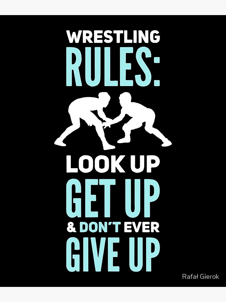 "Wrestling Wrestler Gift Wrestling Rules" Poster for Sale by rafal88lsc