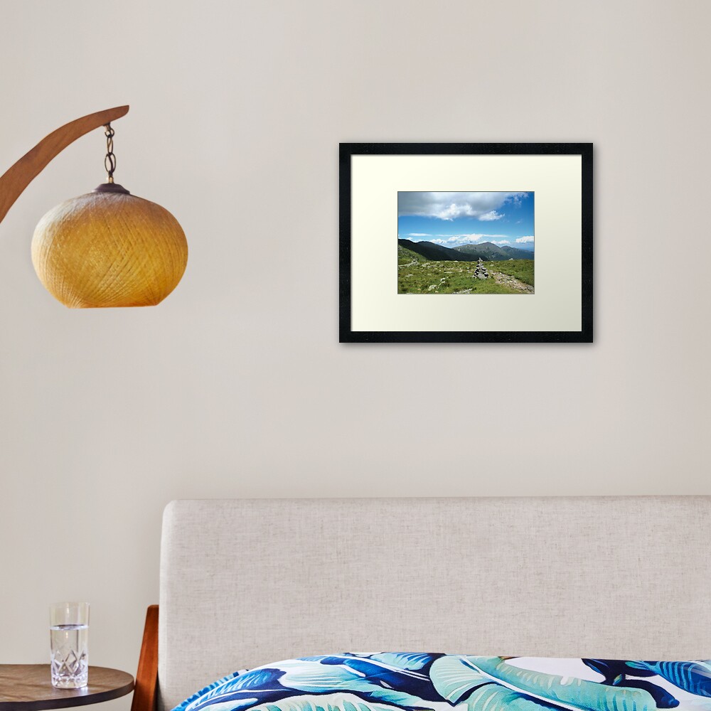 Presidential Mountain Range Framed Art Print