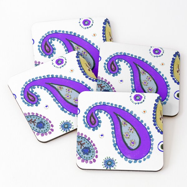 Item preview, purple cashmere - velvet paisley designed and sold by Zamen.