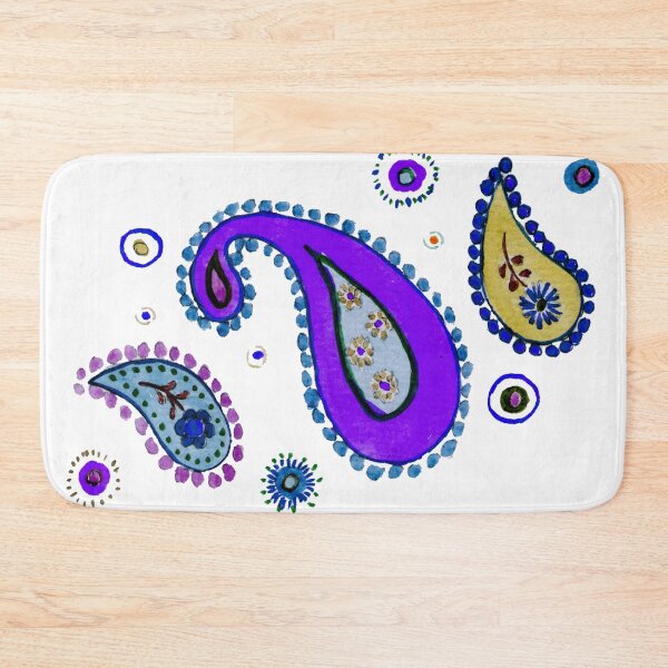 Item preview, purple cashmere - velvet paisley designed and sold by Zamen.