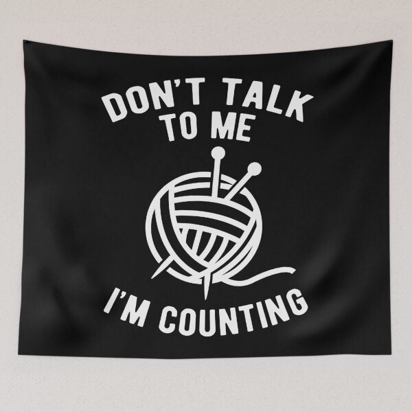 Item preview, Knitting counting joke designed and sold by ReignGFX.