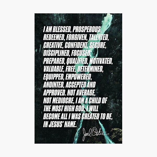 Item preview, Joel Olsteen quote  designed and sold by AlluraSwah.