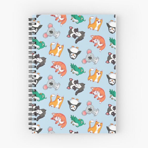 Item preview, Cute Blue Kawaii Animal Pattern Cartoon Gift designed and sold by Patterntastic.