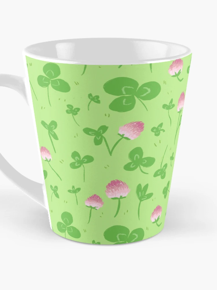 Thumbnail 3 of 4, Coffee Mug, Clover patch pattern designed and sold by Howlites.