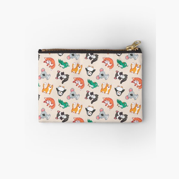 Item preview, Kawaii Cat Dog Penguin Racoon Koala Bird Pattern designed and sold by Patterntastic.