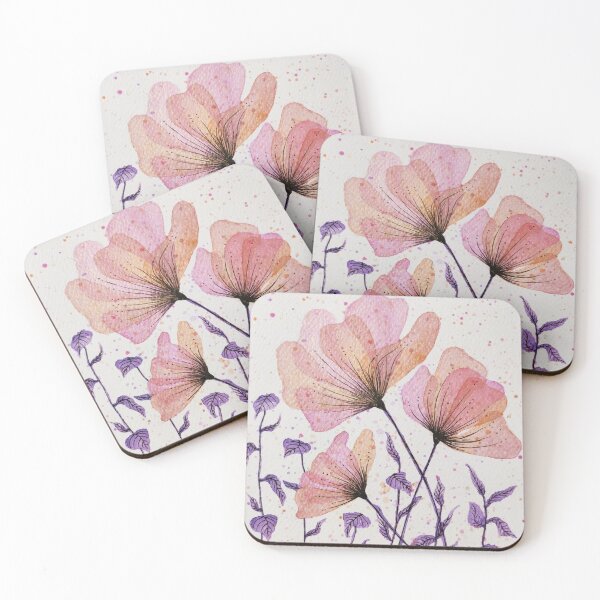 Item preview, Pink purple floral design designed and sold by Maitri-Sanghvi1.