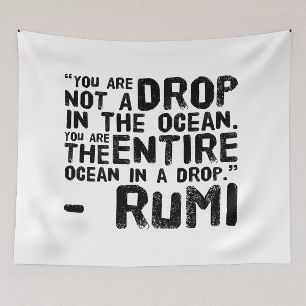Item preview, Rumi Quote designed and sold by EvolutionWisdom.