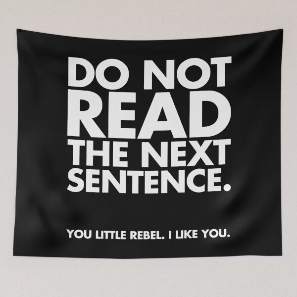 Item preview, Do Not Read Funny Quote  designed and sold by quarantine81.