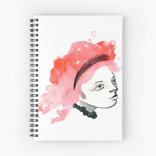 Item preview, Redhead Watercolor girl designed and sold by graphicward.