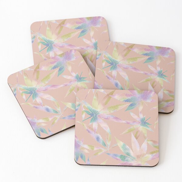 Item preview, Mary Jane Watercolor Marijuana Leaves on Terra Cotta designed and sold by Jacqueline Maldonado.