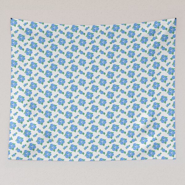 Item preview, Blue vintage style rose print designed and sold by LittleBettyMakes.
