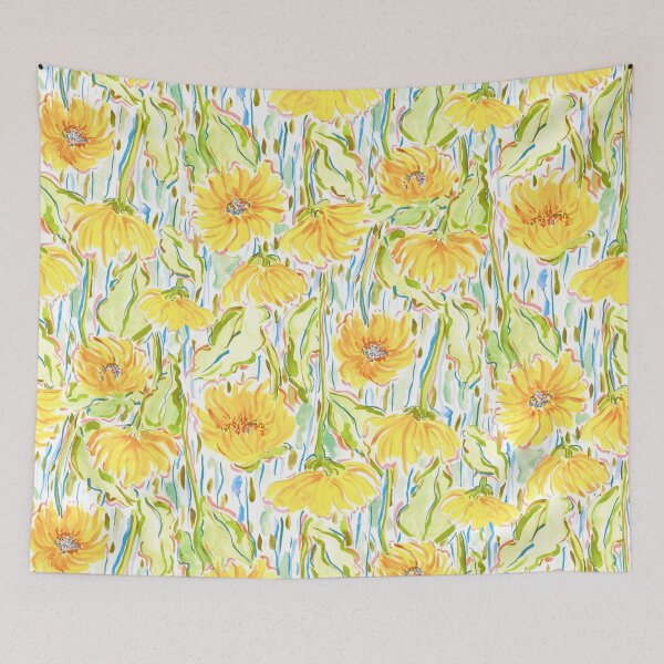 Item preview, Midsummer sunflowers in orange designed and sold by Jacqueline Maldonado.