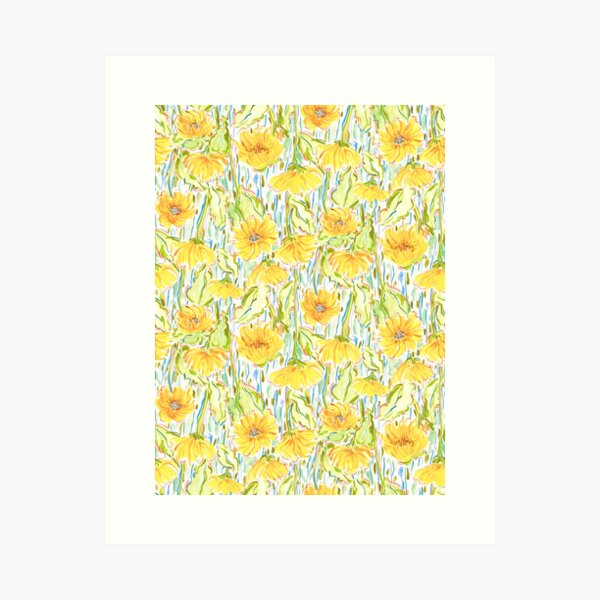 Item preview, Midsummer sunflowers in orange designed and sold by Jacqueline Maldonado.