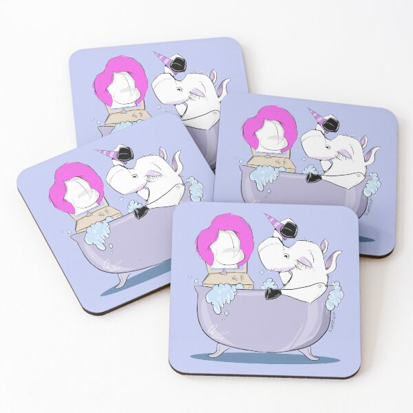 Item preview, An Aging Unicorn Bathtime designed and sold by Lattovelara.
