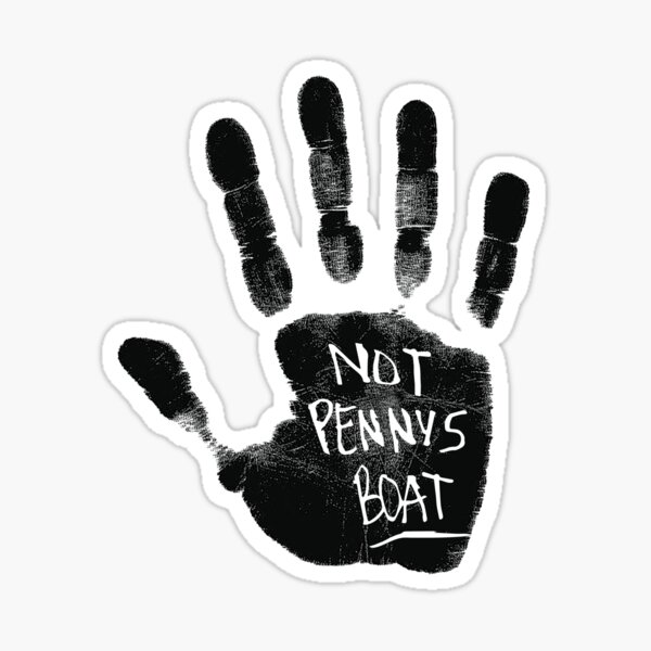 Not Penny's Boat (Black) Sticker