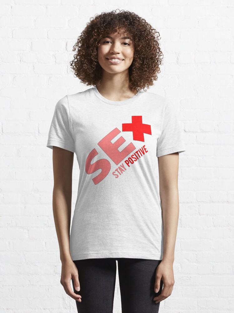 Alternate view of Sex + Stay Positive Essential T-Shirt
