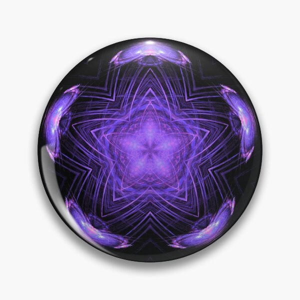Item preview, Purple Pent fractal designed and sold by froglace.