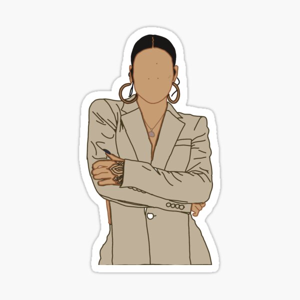 Kehlani, Tan Suit (Transparent) Sticker