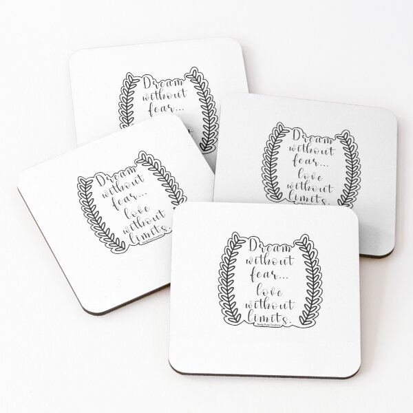 Item preview, Dream without fear love without limits Sticker  designed and sold by Nerdy Rose Creations.