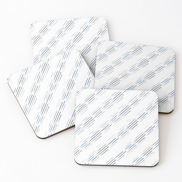 Item preview, Navy Blue shades and White Striped designed and sold by ArtHanbal.