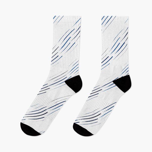 Item preview, Navy Blue shades and White Striped designed and sold by ArtHanbal.