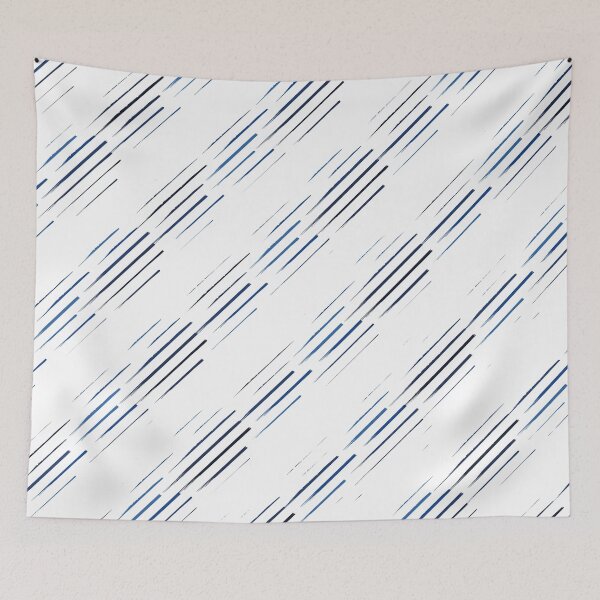 Item preview, Navy Blue shades and White Striped designed and sold by ArtHanbal.