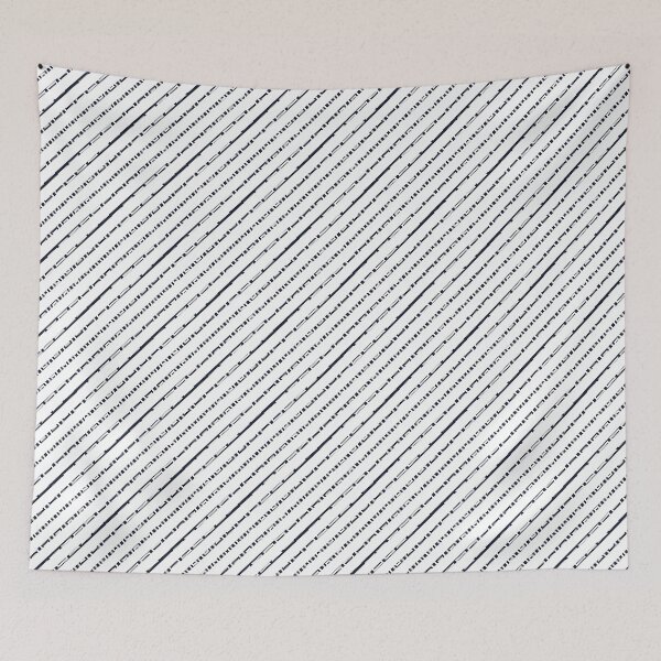 Item preview, Navy Blue shades and White Striped designed and sold by ArtHanbal.