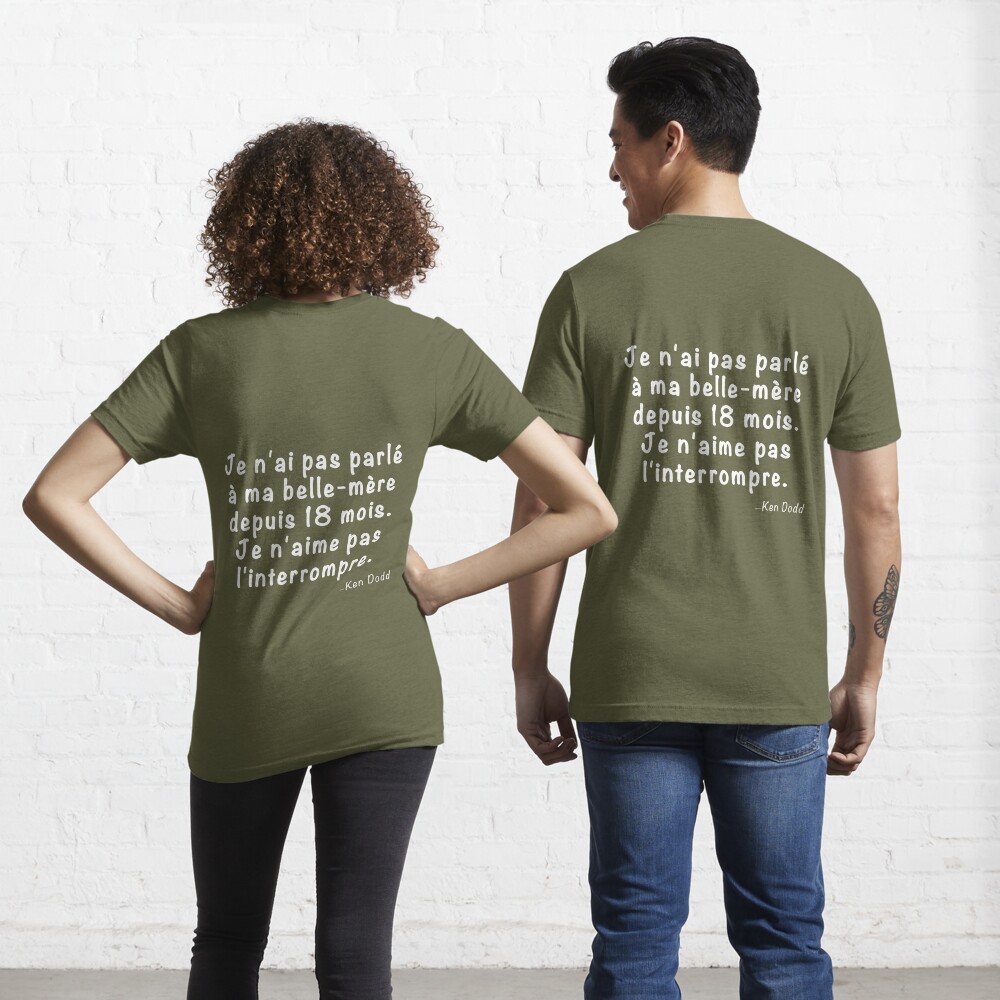 T-shirt essentiel avec l'œuvre « Citation de Ken Dodd - Je n'ai pas parlé  » de l'artiste Garisp44