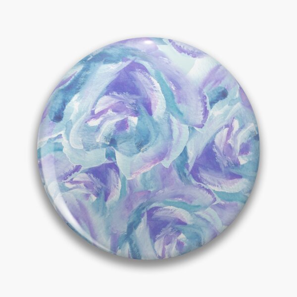 Item preview, Watercolor Rose Collage in blues and purples  designed and sold by Kim Lewellyan.