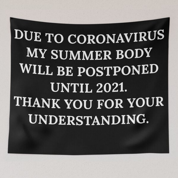 Item preview, Corona has stopped my gym gains designed and sold by Raw Creative Prints.