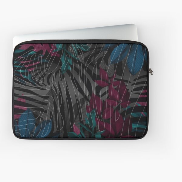 Dark Zebra Laptop Sleeve