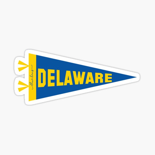 University of Delaware Pennant Flag Sticker