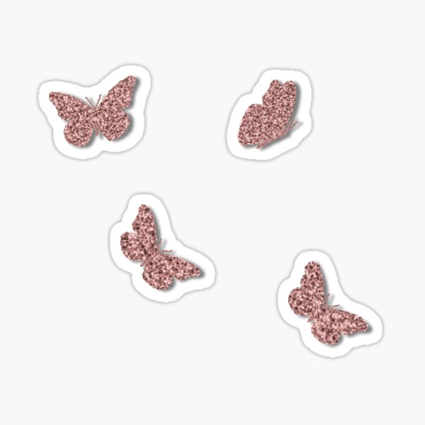 "Glitter Butterflies" Sticker by trucess Redbubble