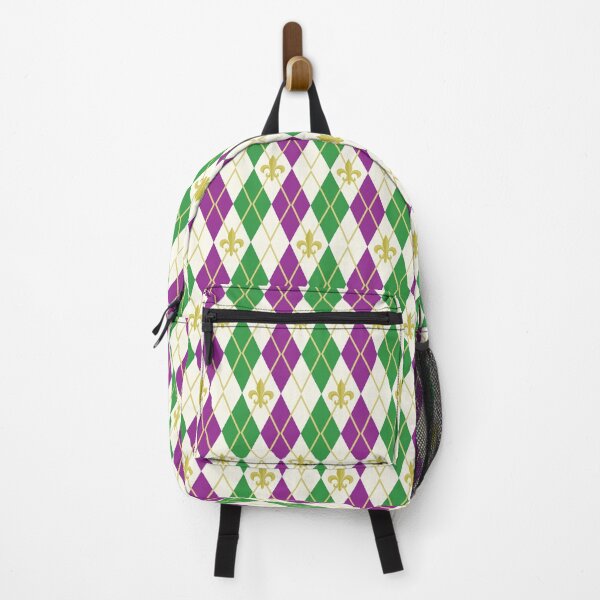 Item preview, Mardi Gras Argyle designed and sold by Valerie Bennett.