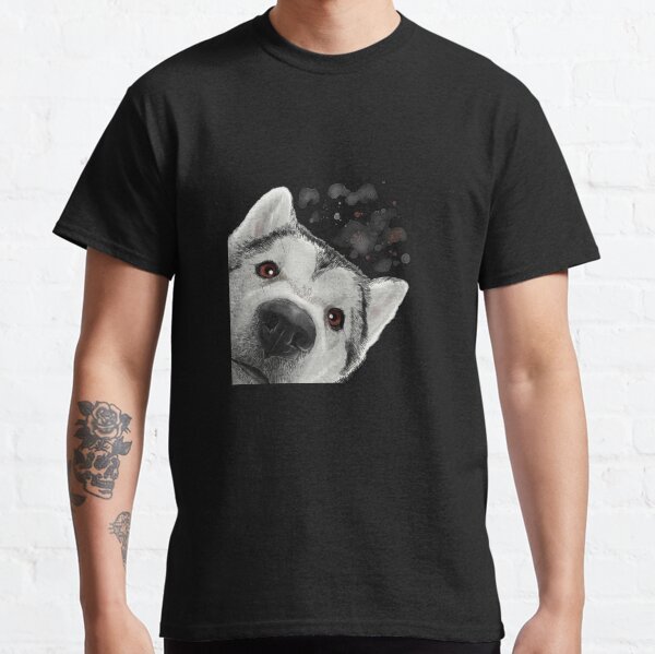 Curious Alaskan Malamute Dog Classic T-Shirt