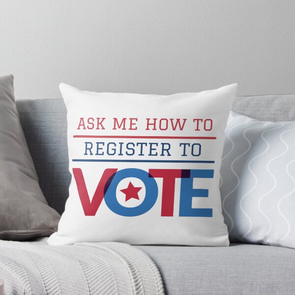 Item preview, Us Elections "Ask me how to register to vote" American Flag Colors designed and sold by TamGustam.