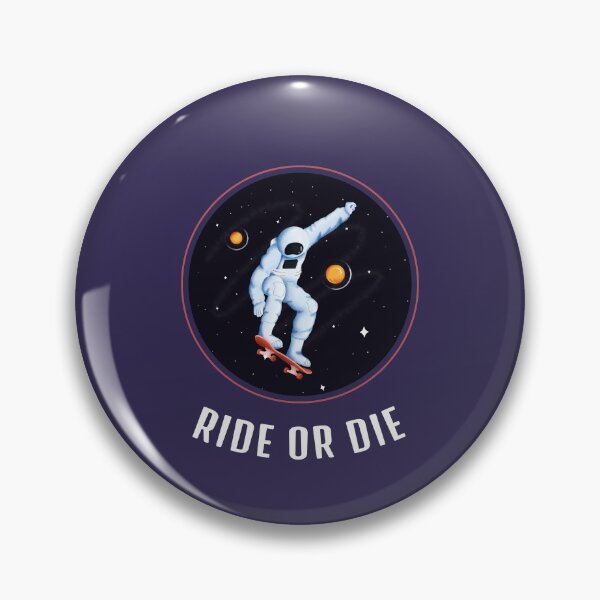 Item preview, Ride or Die Astronaut Skateboarding designed and sold by passiveisopod.
