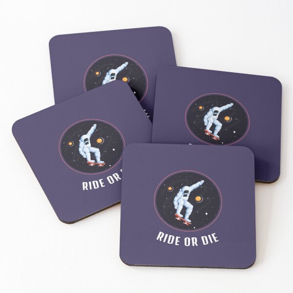 Item preview, Ride or Die Astronaut Skateboarding designed and sold by passiveisopod.