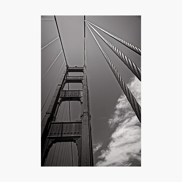 Suspended Transportation - Golden Gate Bridge - San Francisco - USA Photographic Print