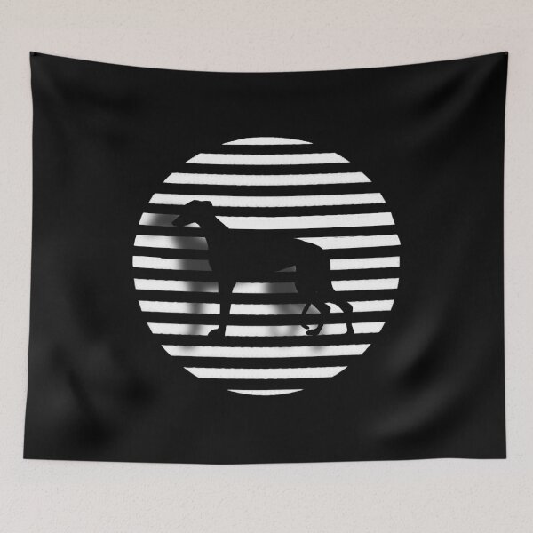 Item preview, Greyhound in black and white designed and sold by FannFann.