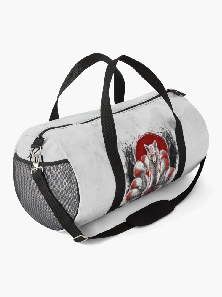 Alternate view of Japanese Nine Tailed Fox Kitsune Duffle Bag