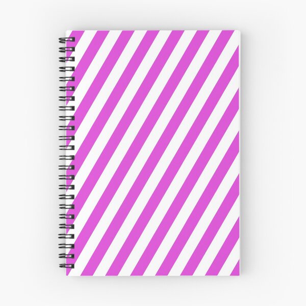 Item preview, Neon Pink and White Diagonal Stripes designed and sold by Ludovic Geusa.