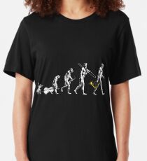 French Horn Evolution - no tagline Slim Fit T-Shirt