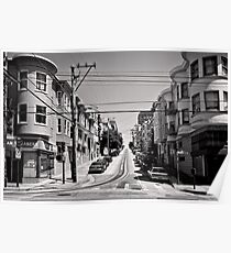 Cnr. Hyde and Washington. San Franscisco - USA Poster