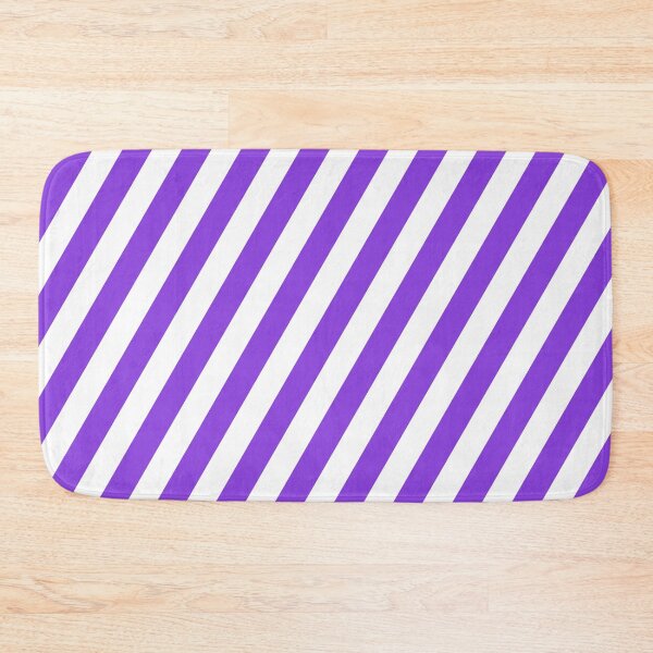 Item preview, Purple and White Diagonal Stripes designed and sold by Ludovic Geusa.