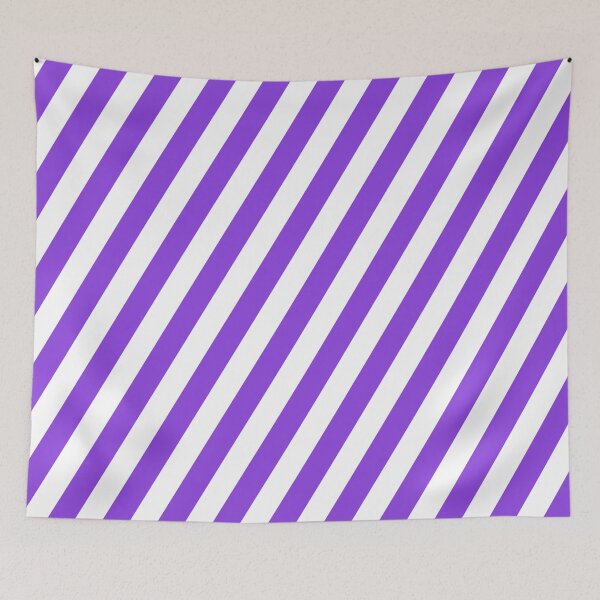 Item preview, Purple and White Diagonal Stripes designed and sold by Ludovic Geusa.