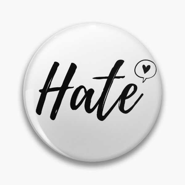 Item preview, Hate black heart designed and sold by Camilovelove.