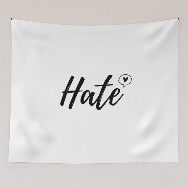 Item preview, Hate black heart designed and sold by Camilovelove.