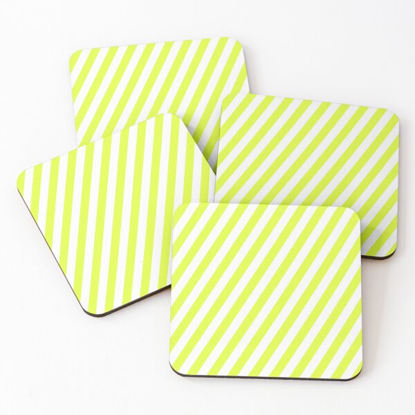Item preview, Bright Green and White Diagonal Stripes designed and sold by Ludovic Geusa.